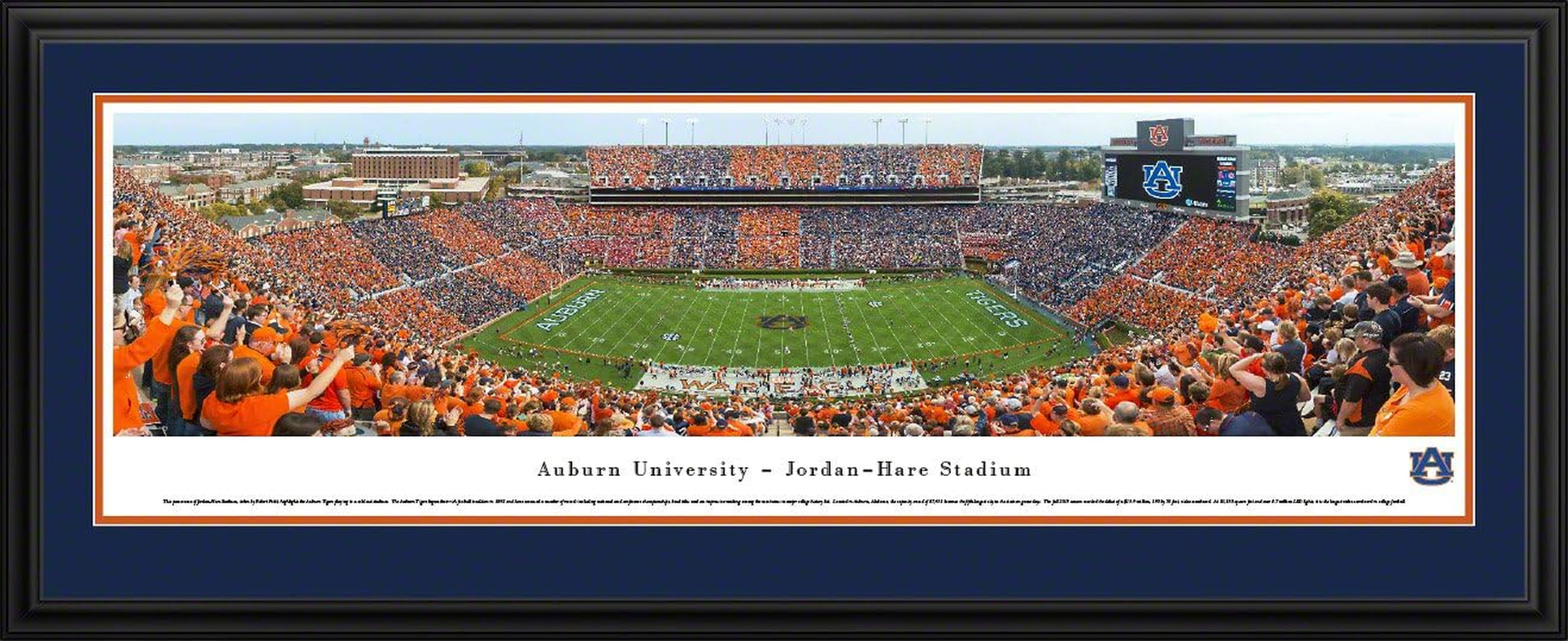 Auburn Football, Stripe the Stadium - Panoramic Framed Pictures or Poster